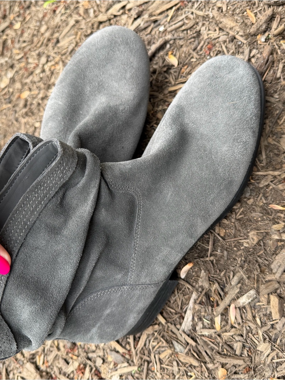 Koolaburra by Ugg Gray Suede Ankle Booties